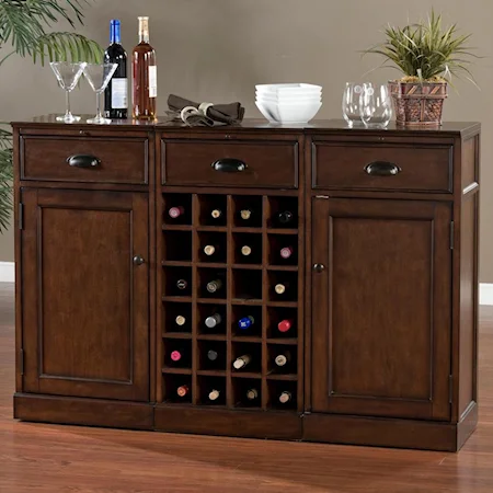 3-Piece Modular Bar with Wine Unit
